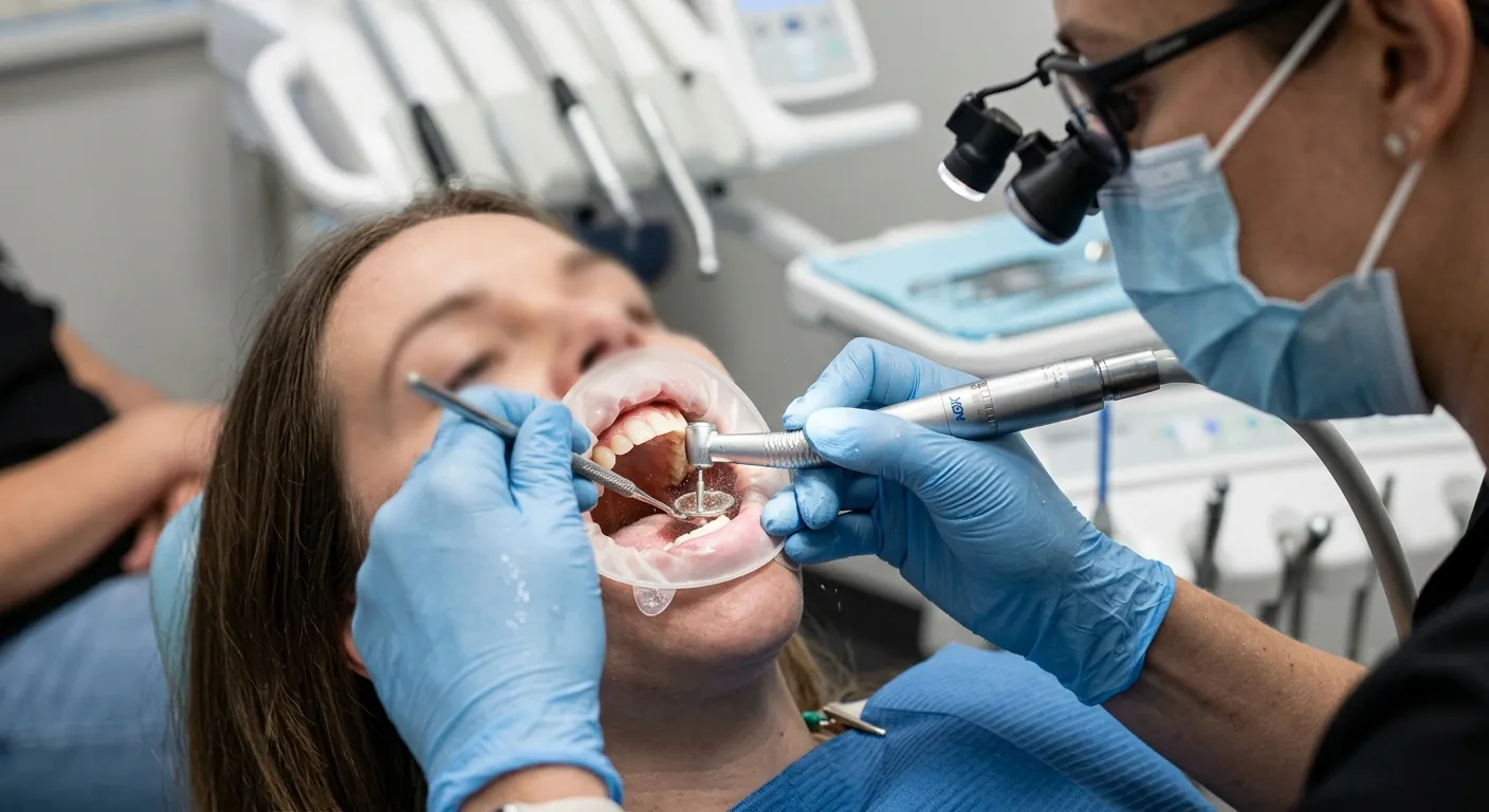 Konzultace zubaře s pacientem na klinice VitaluxDENT Praha 5
